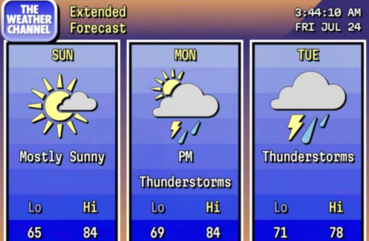 The Weather Channel ამინდის პროგნოზს ნოსტალგიურ RetroCast რეჟიმში აბრუნებს