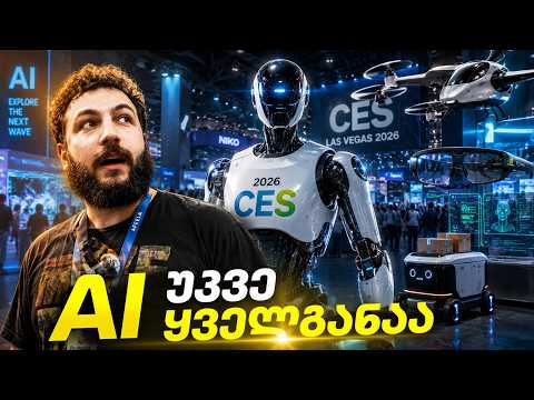 AI ყველგან, 50-ჯერ მეტი რობოტი და მფრინავი ტაქსი | CES 2026