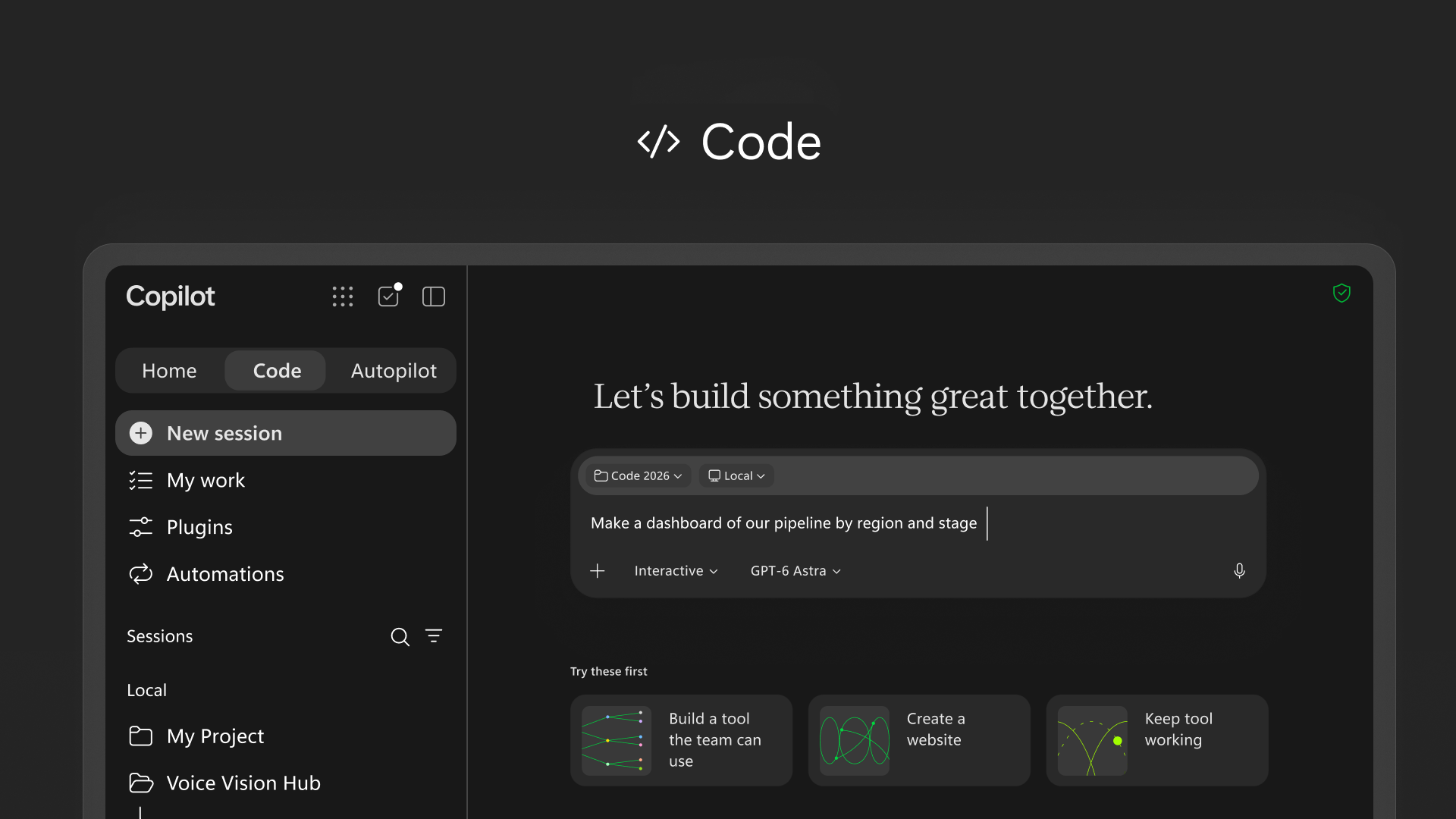 Microsoft Copilot Code და Managed Runtime