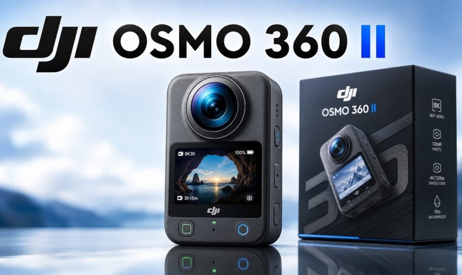 DJI Osmo 360 II IFA 2026-ზე: 8K/60fps, 120MP ფოტო და 1-ინჩიანი კვადრატული HDR სენსორი