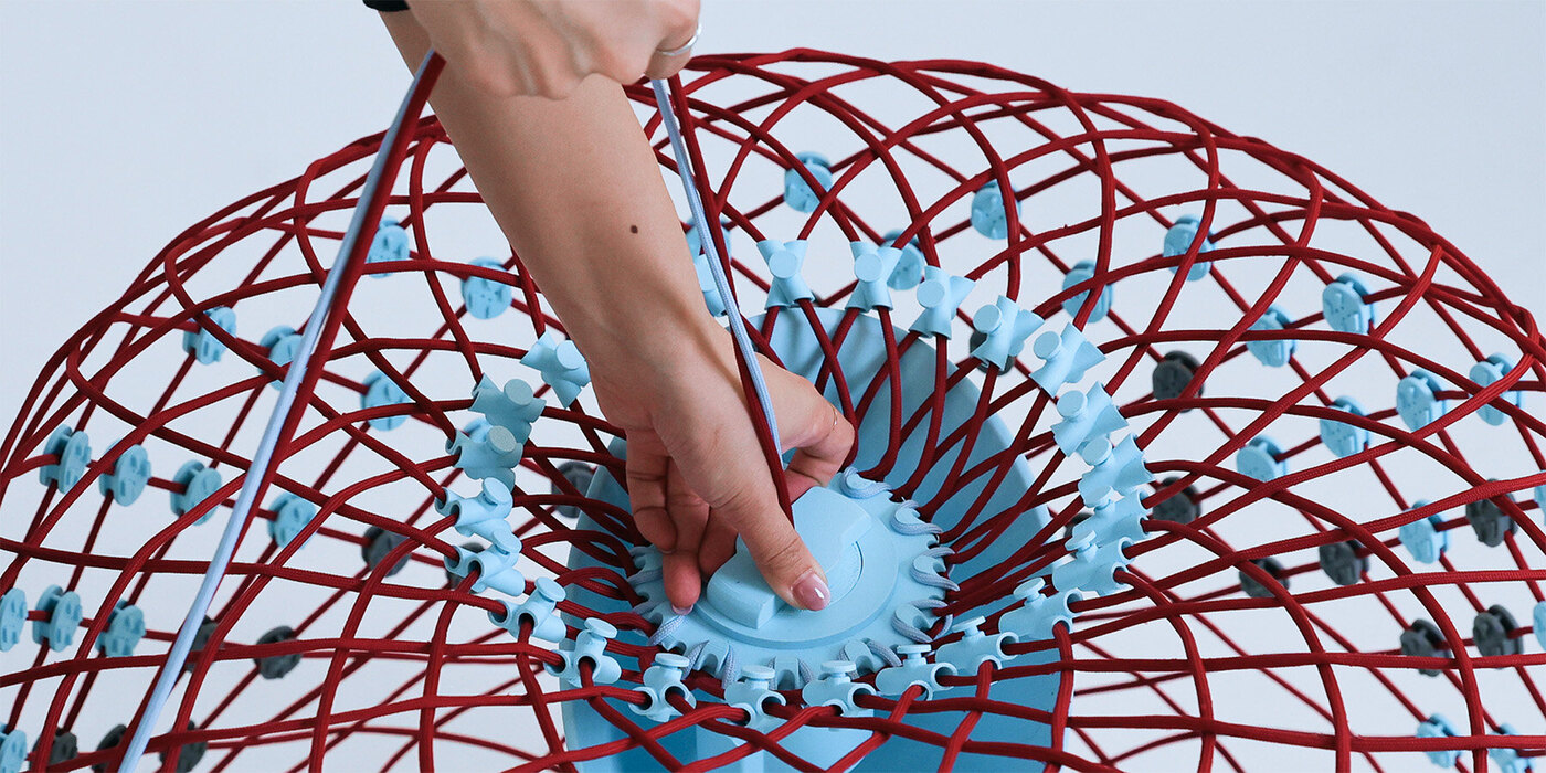 3D-ნაბეჭდი ჰაბი და გიდის თოკი. ფოტო: Jisu Yoon / Designboom