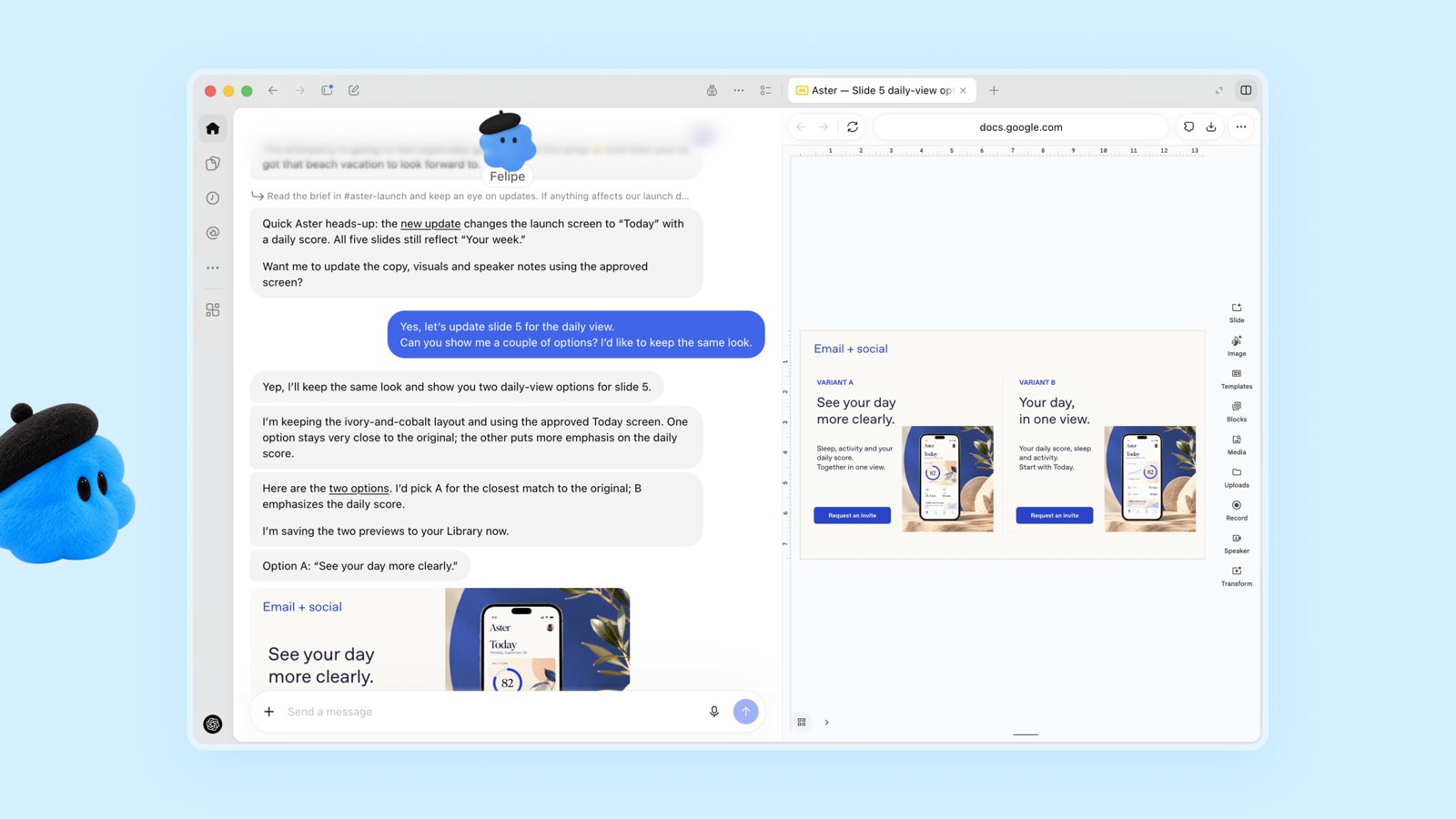 OpenAI dots: product launch use case