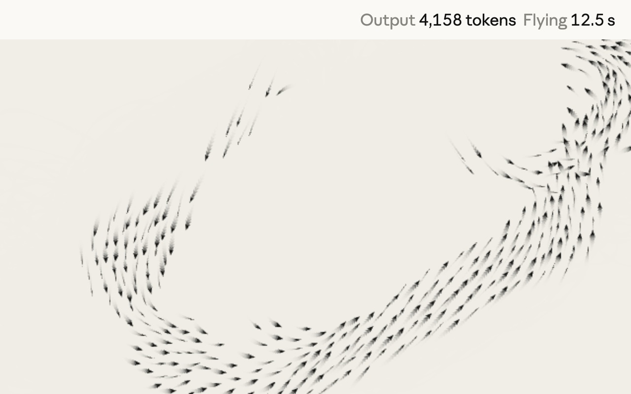 Claude Sonnet 5.5 murmuration demo