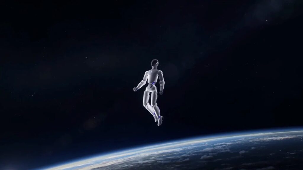 Galbot ET1 hero still against Earth backdrop