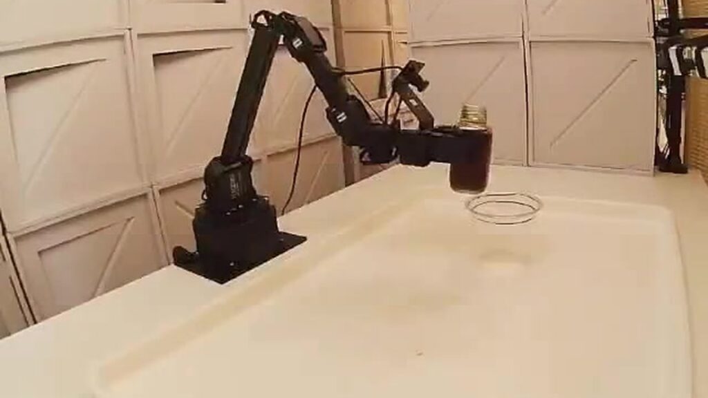 AA-Robotics task: pour the drink into the cup (Artificial Analysis)