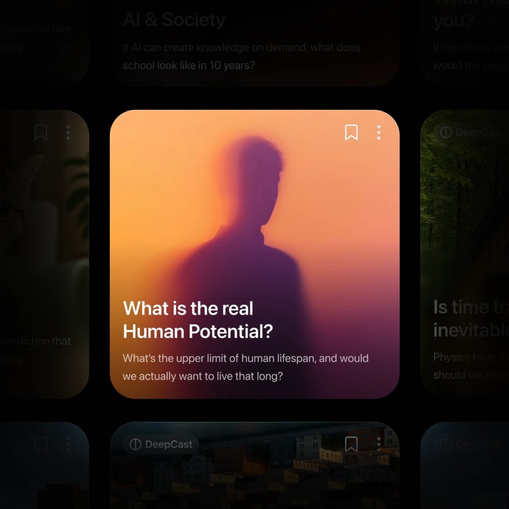 Huxe app personal podcast screen (Huxe)