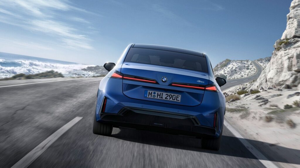 The new BMW i3 50 xDrive, rear driving
