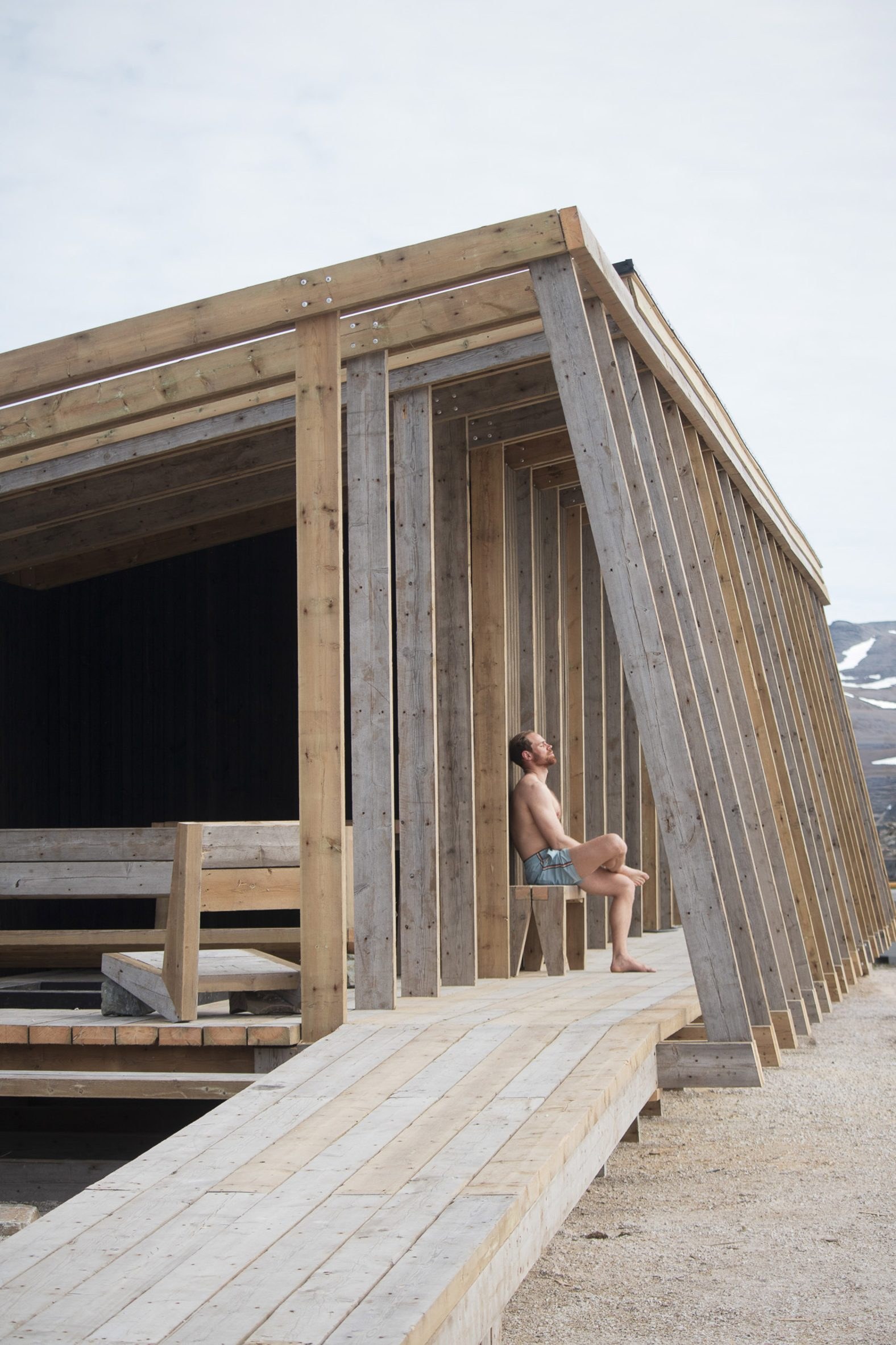 Skroget timber rib sauna Norway Rare Collectiv 3
