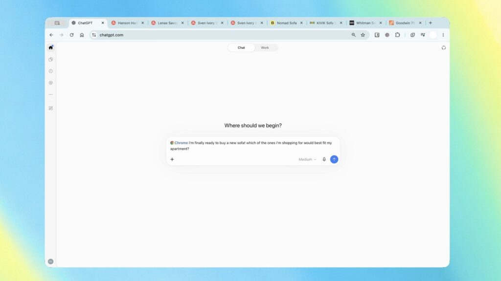ChatGPT inside Chrome using an open tab as context (OpenAI)