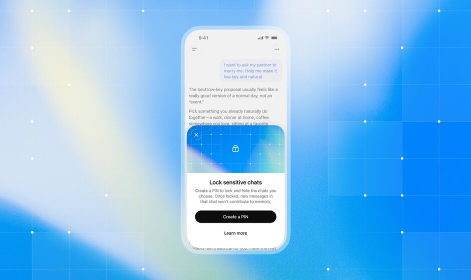 OpenAI-მ ChatGPT-ში ჩატების PIN-კოდითა და Face ID-ით დაცვის ფუნქცია დაამატა