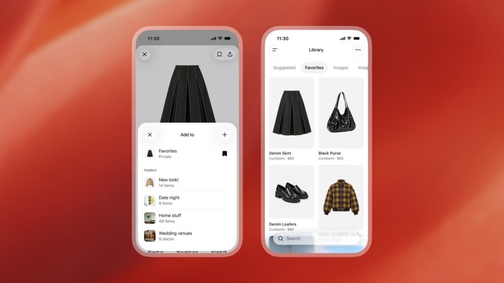 ChatGPT Favorites saved products in Library
