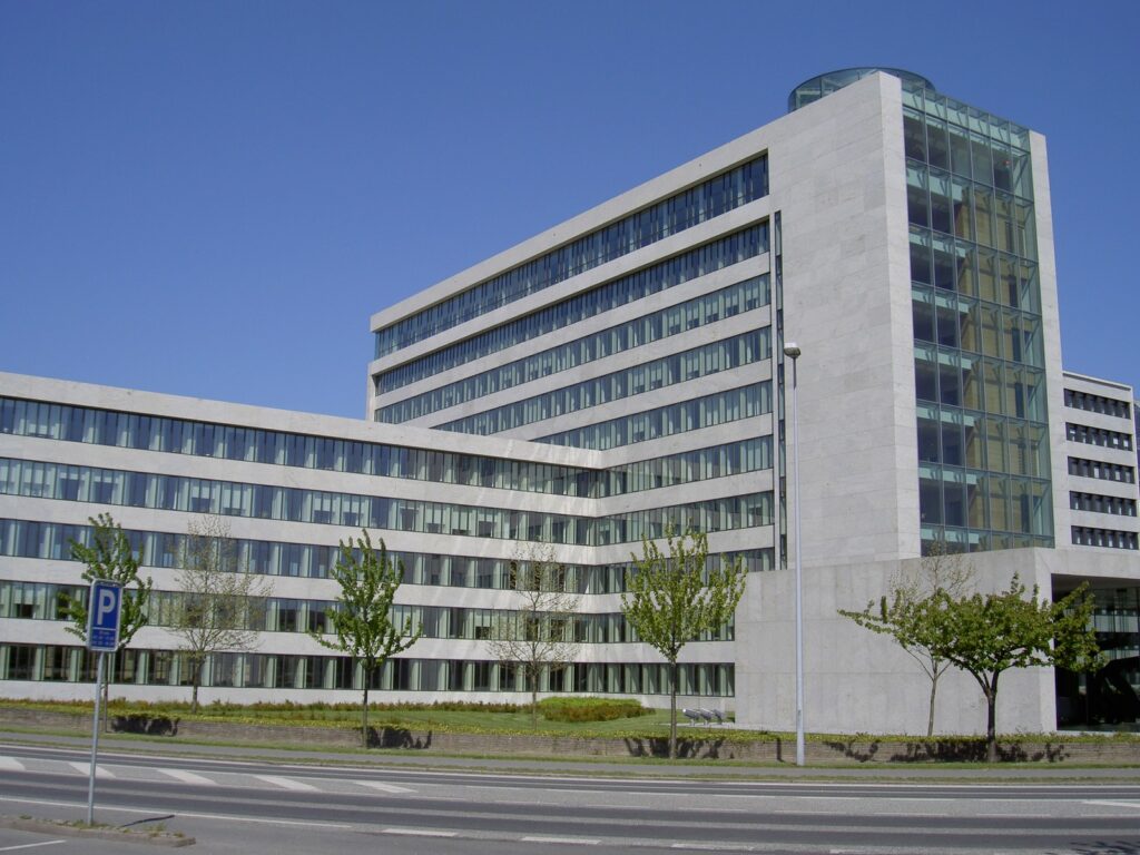 Danfoss headquarters in Nordborg, Denmark (Wikimedia Commons, public domain)