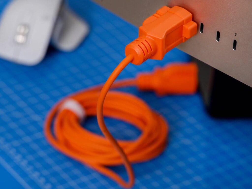 Extension-C cable coiled