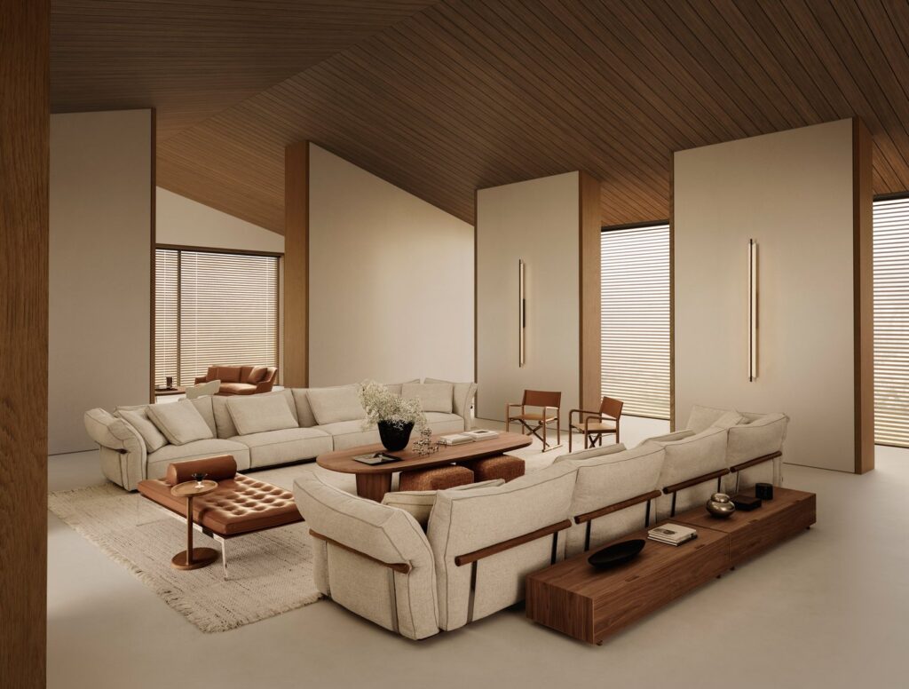 Flexform Camelot seating system photo 2
