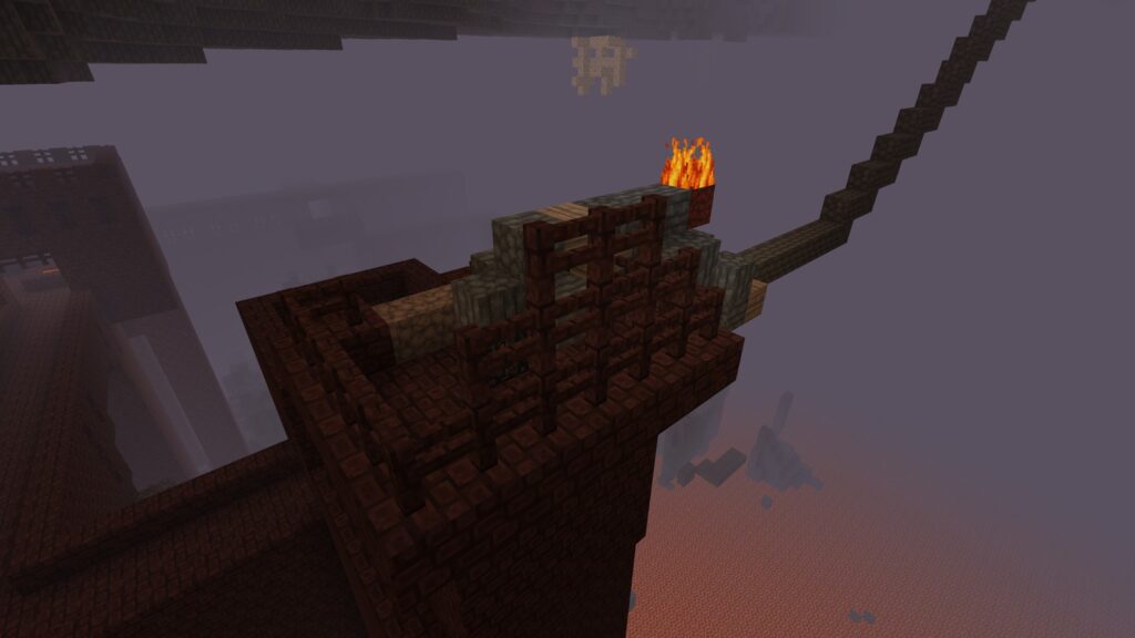 The Nether fortress the agents found (in-game render, Faldor et al.)