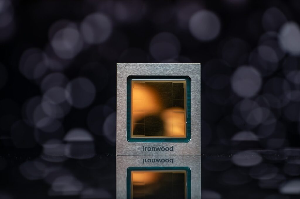 Google's Ironwood TPU chip, the seventh generation of its own AI processors (Google)
