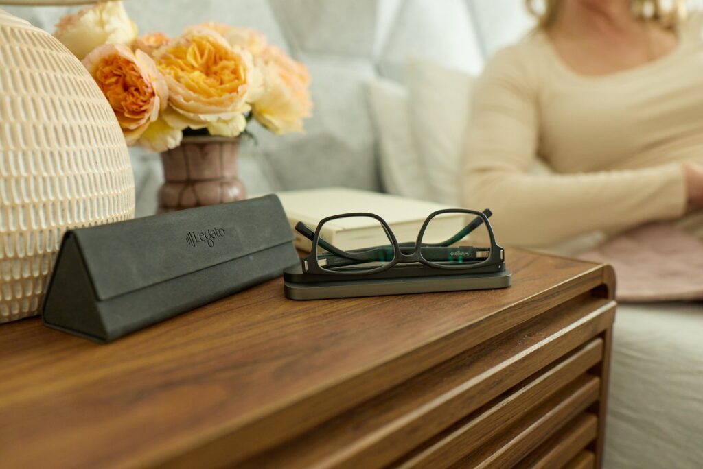 Legato Harmony hearing glasses worn