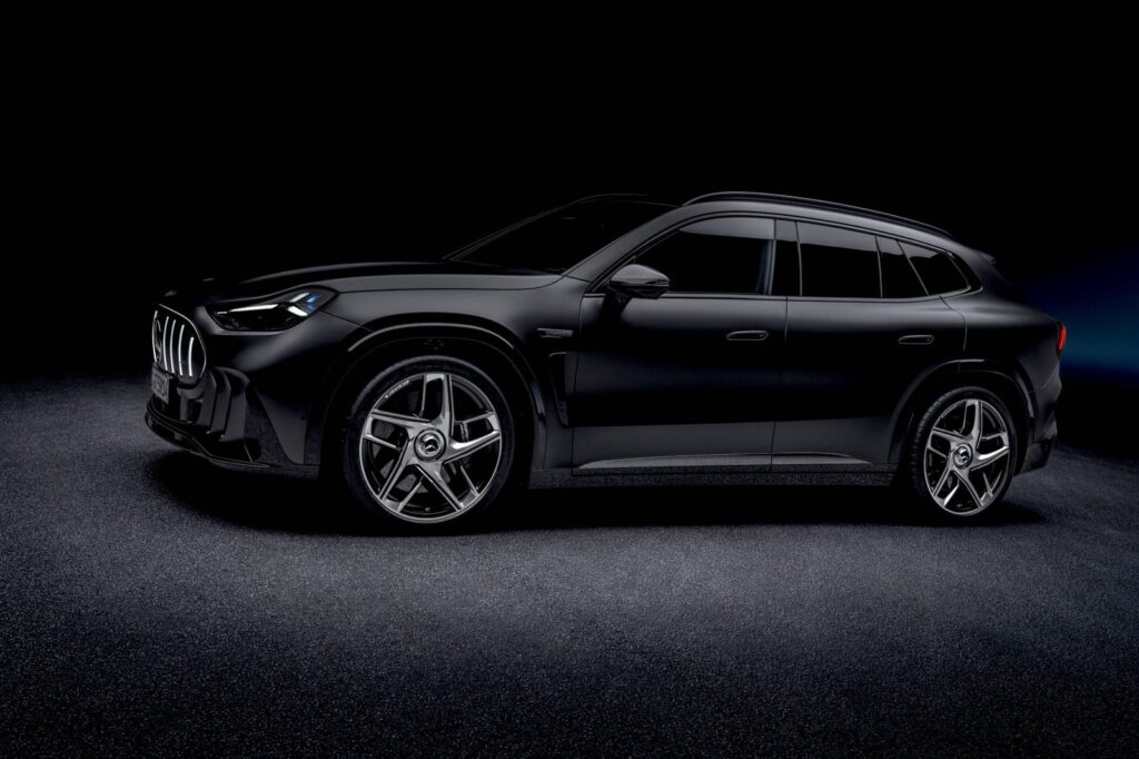 Mercedes-AMG GT SUV side profile, studio (Mercedes-AMG)