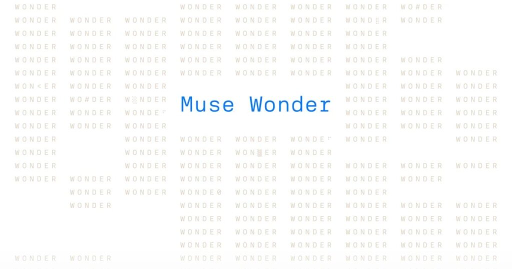 Muse Wonder social card from Meta Research