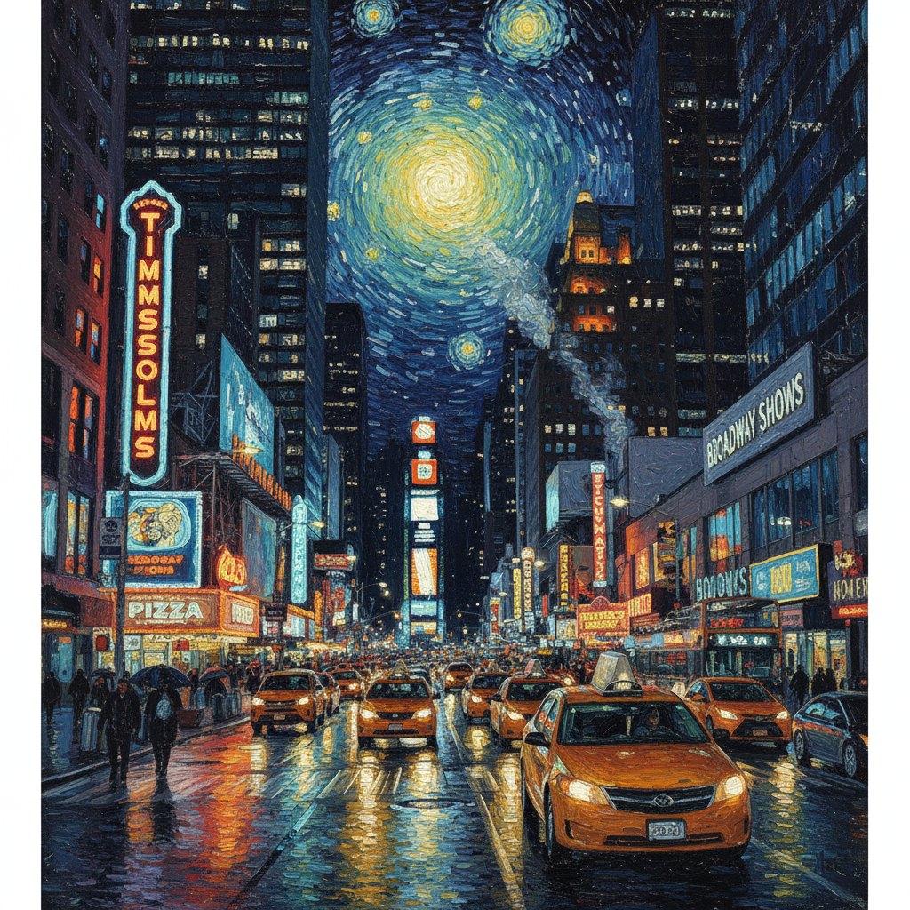 Style-transfer city example