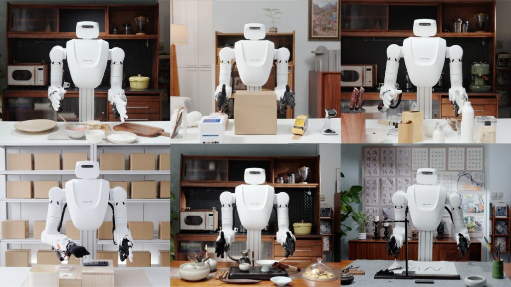 Natura-1 tasks: tea, packing, cooking and more on a dual-arm robot with dexterous hands (Nature Will)