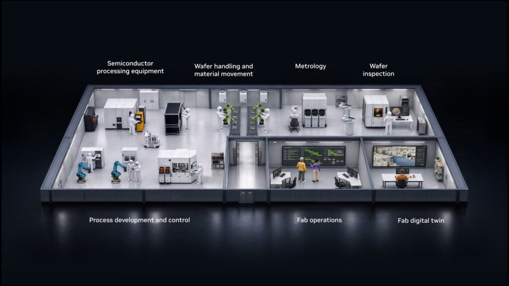 NVIDIA press image for AI-defined fabs and CUDA-X semiconductor tools (NVIDIA)