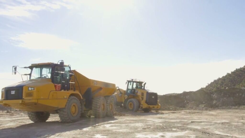 Actor’s autonomous wheel loader loads a dump truck with no operator inside (Physical Intelligence)