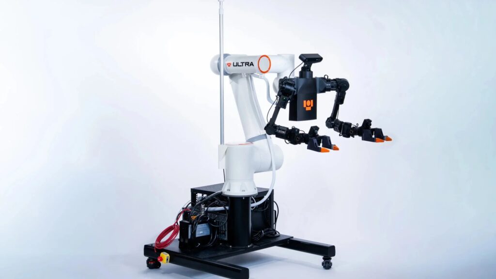 Ultra mobile robot running Runway Praxis-1 in a studio