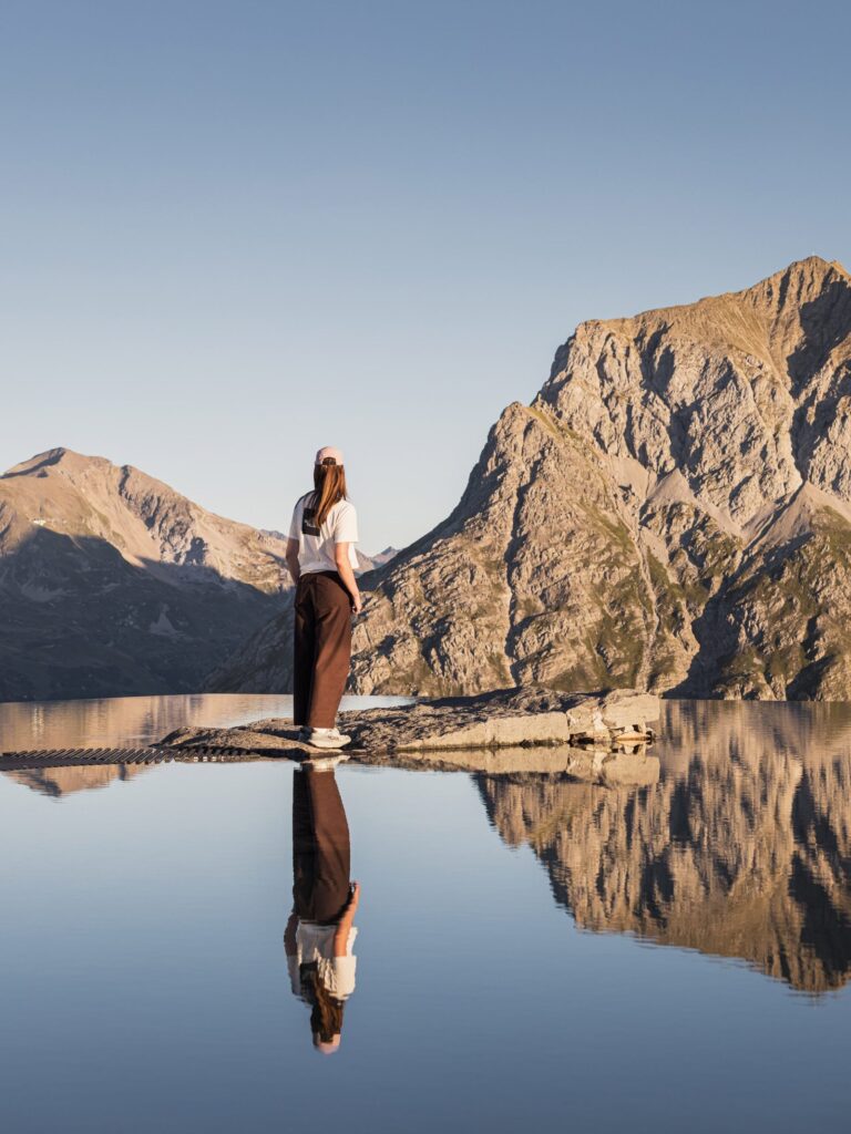 Snøhetta Lech Mountain Mirror reflective pool viewpoint in the Austrian Alps, photo 2