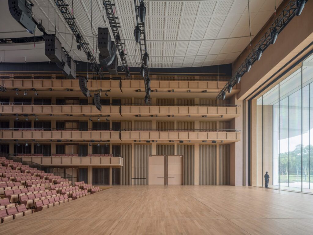 Shanghai Grand Opera House by Snøhetta with its spiral staircase rising to a public roof (Snøhetta), photo 5 (Snøhetta (photos: Yumeng Zhu, Tian Fangfang, Chen Hao, StudioSZ, via Dezeen and Snøhetta))