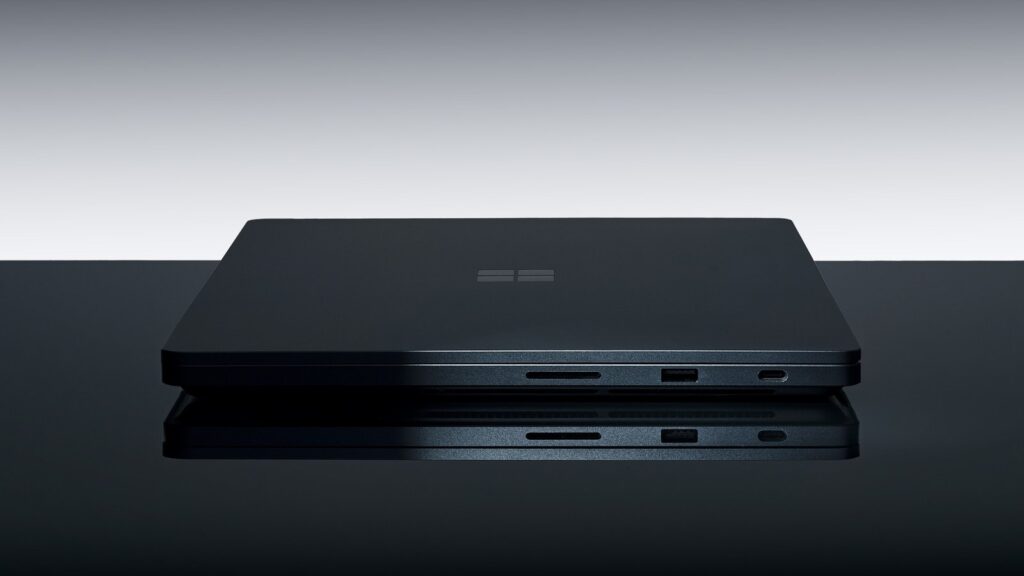 Surface Laptop Ultra, side view with ports