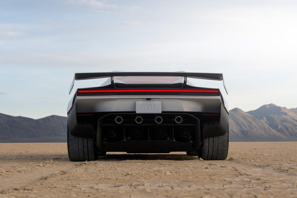 Roadster landing after a thruster-assisted flip (Tesla via The Verge)
