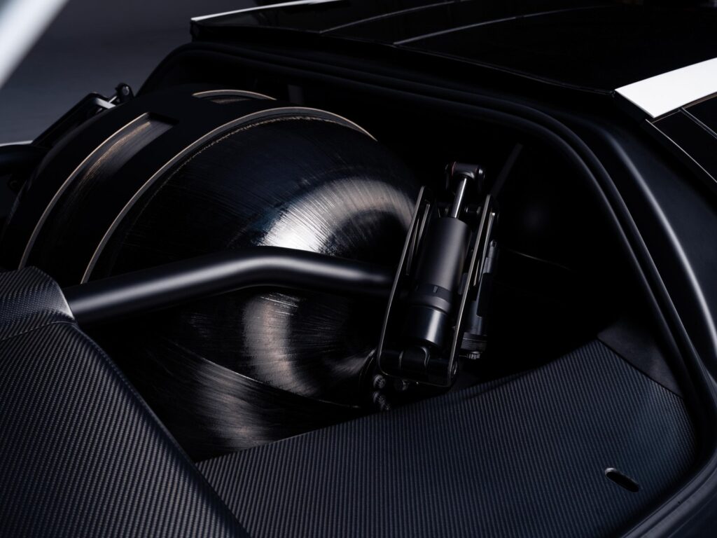 Rear view with thrusters and active aero (Tesla via The Verge)
