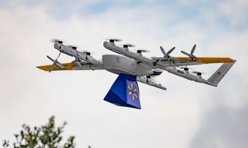 Wing და Walmart დრონით მიტანის სერვისს 40 მილიონ მომხმარებლამდე აფართოებენ